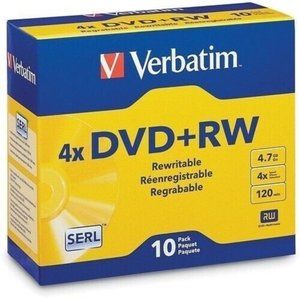 DVD+RW 4.7GB 4X - 10 pk Jewel Case